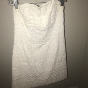 White Lilly Pulitzer Strapless Dress size 6